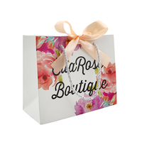 Emballage de vêtements, chaussures, design de marque imprimé en gros sac en papier à provisions personnalisé de luxe sacs à provisions réutilisables personnalisés