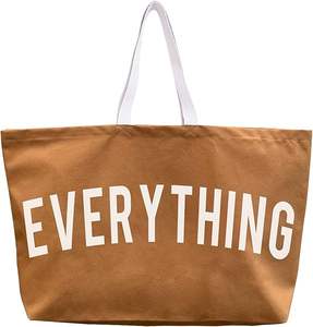 Custom Personalized Eco-Friendly Cotton Canvas Tote Shopping Bag Reusable Medium Fabric with Long Handle for Daily Use Gifts - Product Image 1