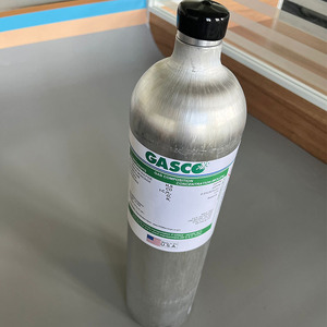 ถังแก๊สสอบเทียบ Gasco ขนาด 58 ลิตร สำหรับ H2S CO O2 N2 สูตรมาตรฐาน สำหรับเครื่องวิเคราะห์ก๊าซ - Product Image 3