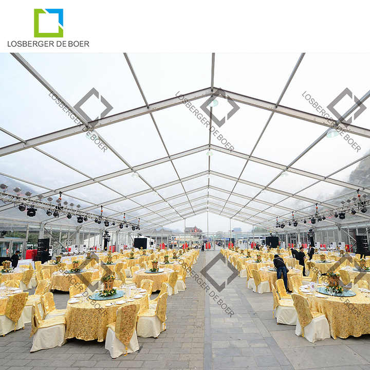 Losberger Rondo Transparent Roof Canvas Losberger Large clear Span Party Wedding Event ...