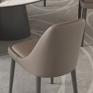 Nhà thiết kế tối giản đồ nội thất nhà hàng chais armless da tổng hợp hiện đại trong nhà ghế ăn - Product Image 4