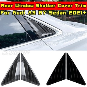 For Audi A3 8Y Sedan 2021+ Rear <b>Window</b> Side <b>Vent</b> Shutter Louver Cover Trim Rear Quarter Panel <b>Window</b> Car Accessories - Product Image 2