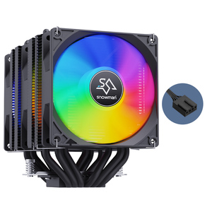 Snowman lai 6 ống dẫn nhiệt 4pin kết nối CPU mát với 3pin Quạt Hơi buồng Vật liệu tản nhiệt cho máy tính chơi Game chuyên sâu - Product Image 5