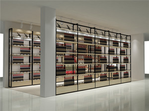 Meuble à vin <span class=keywords><strong>d</strong></span>'<span class=keywords><strong>angle</strong></span> moderne avec étagère de présentation de haute qualité, armoires de bar pour collection de vins, étagère de présentation avec porte - Product Image 3