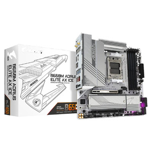 Tarjeta Madre para Juegos de Escritorio <span class=keywords><strong>B650M</strong></span> <span class=keywords><strong>AORUS</strong></span> <span class=keywords><strong>ELITE</strong></span> AX, DDR5, Compatible con CPU AM5 - Product Image 1