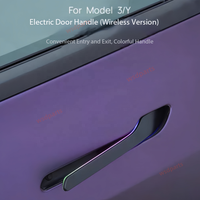 Poignée de porte électrique illuminée et colorée pour Tesla Model 3 Model Y, poignée de porte extérieure rétractable automatique
