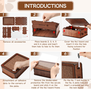 <span class=keywords><strong>Tirelire</strong></span> en bois en gros, boîte de défi d'épargne de 10 000 $, <span class=keywords><strong>grande</strong></span> boîte d'épargne en bois <span class=keywords><strong>pour</strong></span> enfants et adultes - Product Image 3