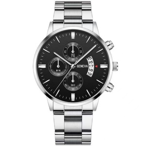 Reloj de Pulsera de Acero con Calendario, Esfera Grande, Reloj de Cuarzo de Tres Agujas, Reloj de Negocios para Hombre, Venta al por Mayor del Fabricante - Product Image 5