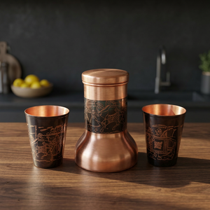 Ensemble de tasses isothermes en acier inoxydable rouge écologiques avec bande dorée, coffret cadeau, design moderne et luxueux, isolation thermique de 6 à 12 heures - Product Image 4