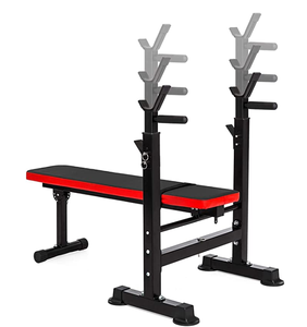 ONESTARSPORTS Nouveau plateau de musculation 100kg Multi Station <span class=keywords><strong>Gym</strong></span> à domicile Cadre robuste avec banc d'exercice pour haltères - Product Image 1