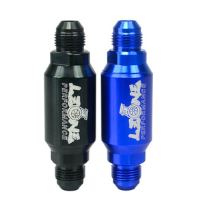 LZONE PERFORMANCE Fuel Filter AN8 40 Micron Aluminum Black Blue Model 5580 - Product Image 2