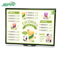 Enseigne lumineuse de promotion d'entreprise personnalisable pour magasin de détail durable, boîte à lumière LED de bureau stable à base trapézoïdale en forme de L