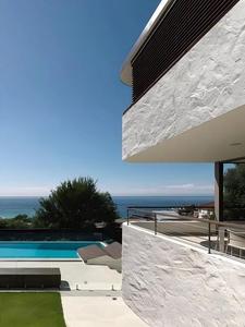 Panel de pared de <span class=keywords><strong>piedra</strong></span> travertino flexible, azulejos de chapa de pared curvados suaves ignífugos, losa grande Exterior Interior moderna de nueva tecnología STEPS - Product Image 6