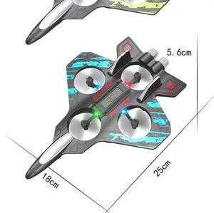 Avion télécommandé RC avec lumière, jouet volant, avion de chasse en mousse EPP 2.4G pour figures aériennes - Product Image 6