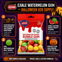 Chewing-gum en forme de pastèque, sachet de 108g, saveurs de fruits assorties, bonbons pour fête d'Halloween pour enfants