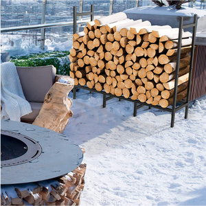 Support à bois de chauffage moderne en métal à <span class=keywords><strong>prix</strong></span> abordable pour le rangement des bûches de cheminée - Product Image 5