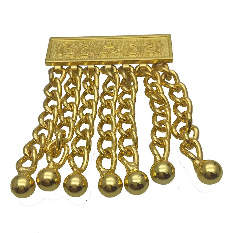 Masonic Regalia-Borlas de Metal chapadas en oro para delantal masónico, borlas masónicas para venta al por mayor
