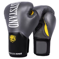 Gants de boxe professionnels TOPN pour adultes en cuir, avec sangle de poignet réglable extensible, fermeture auto-agrippante, soutien du poignet, Muay Thai MMA