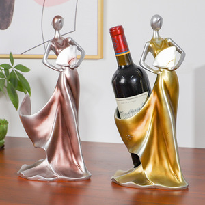 Decorazione per la casa porta vino europeo decorazione sala da pranzo ornamenti <span class=keywords><strong>arte</strong></span> signore scultura accessori per la casa regalo in resina artigianato - Product Image 1