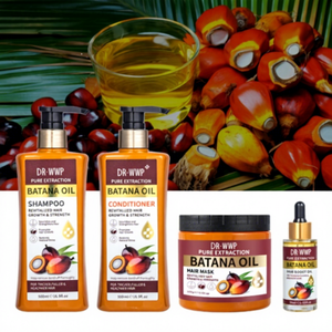 Ensemble de soins capillaires à l'huile de Batana, hydratant, nourrissant, réparateur, shampooing anti-pelliculaire pour des cheveux lisses - Product Image 1