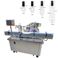 Machine automatique de remplissage et de bouchage de flacons d'huiles essentielles et de gouttes pour les yeux, monobloc pour échantillons de parfum