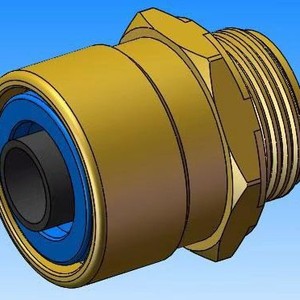 Conector Rápido de Cobre Airship-901 10 016 de 10 mm para Tubos de Goma y Nylon, Uso en Líneas de Aire Automotrices - Product Image 1