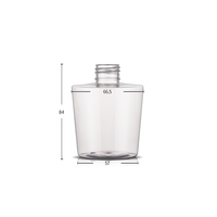 Flacon pulvérisateur en plastique PET transparent de 75 ml avec pulvérisateur à brume fine à col de 20 mm, atomiseur de parfum cosmétique rechargeable