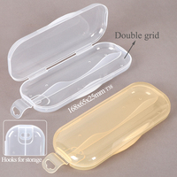 Boîte de rangement pour couverts pour enfants WEISHENG, vente en gros, boîte de rangement portable en plastique pour baguettes, cuillère, fourchette, pour la famille, l'école
