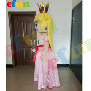 Efun MOQ 1 pieza personalizado <span class=keywords><strong>princesa</strong></span> niña mascota <span class=keywords><strong>disfraz</strong></span> juego personaje peluche <span class=keywords><strong>Mario</strong></span> Bros <span class=keywords><strong>princesa</strong></span> dibujos animados Cosplay <span class=keywords><strong>disfraz</strong></span> para niños - Product Image 6