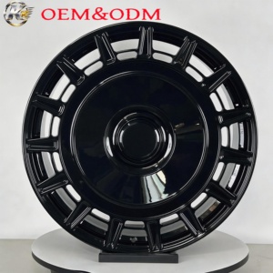 Rueda de Aleación Forjada Monobloque de Alta Resistencia en Negro Brillante, Ancho 8J, 5x120 5x114.3, Llanta Profunda para Land Rover <span class=keywords><strong>Maybach</strong></span> - Product Image 3