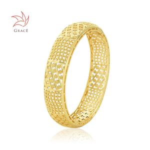 Grace grosir harga rendah Asia Tenggara wanita murah emas disepuh polos gelang perhiasan wanita - Product Image 2