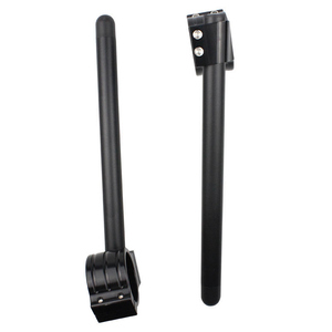 Manillares de motocicleta CNC de aluminio con clip, universales de 31-50 mm, tipo dividido para motos deportivas y de calle, abrazadera elevadora anodizada en negro H - Product Image 5