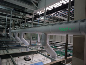 थर्मोस्थिर नरम पॉलिएस्टर कपड़े फायरप्रूफ सूक्ष्म घुसपैठ विरोधी संघनन थर्मल इन्सुलेशन जिम एयर नलिका - Product Image 3