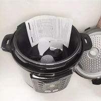 Cuisinière électrique multifonctionnelle 5L, cuiseur vapeur, autocuiseur, cuiseur à riz avec bol antiadhésif