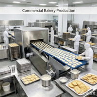 Machine automatique de formage de biscuits, ligne de production à convoyeur continu, équipement de boulangerie en acier inoxydable pour biscuits croustillants