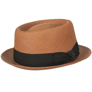 Toquilla Straw Fedora <b>Hat</b> with Ribbon <b>Band</b> Wide Brim Unisex Adult Casual Summer <b>Hat</b> - Product Image 5