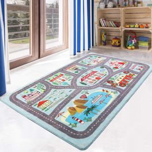 Tappetino da gioco <span class=keywords><strong>per</strong></span> bambini in moquette <span class=keywords><strong>per</strong></span> bambini di Design personalizzato <span class=keywords><strong>per</strong></span> il tappeto della mappa del mondo della camera da letto - Product Image 5