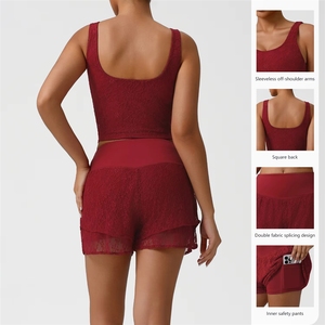 Traje Deportivo de Tenis de Encaje para Mujer, Transpirable, Anti-Deslizante, Informal, de Malla, para Correr - Product Image 6