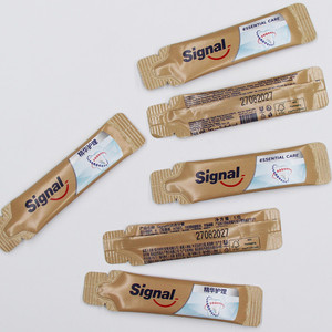 <span class=keywords><strong>Signal</strong></span> <span class=keywords><strong>Dentifrice</strong></span> Sachet 5g - Vente en gros Personnalisé Blanchissant Voyage Hôtel Protection Contre les Caries Fluorure Éco Unilever - Product Image 5