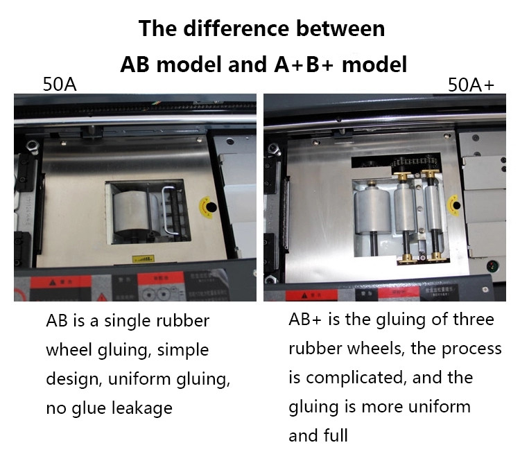 50A+ china autmatic 40a c7 40 a mini dual element glue book binding machine thickness 70mm aboumatic low price in india