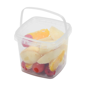 5L Square Transparent Belt Cover with Handle Anti-Theft Lock Food Grade PP Material <strong>Plastic</strong> <strong>Boxes</strong> for Jelly Juice Sugar - Product Image 6