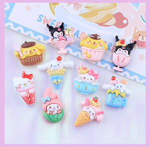 Moda brillante postre Animal lindo resina accesorios para DIY crema pegamento teléfono funda refrigerador pegatina horquilla Accesorios - Product Image 6