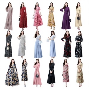 Vestido Elegante de Mujer con Mangas Abullonadas y Encaje, Primavera-Verano 2026, Poliéster/Algodón, Alta Calidad, Precio de Mayoreo - Product Image 1