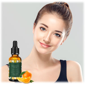 Siero di vitamina C per il viso per schiarire la pelle, rimuovere macchie scure, ridurre, idratante siero schiarente 30ml di acido ialuronico - Product Image 6