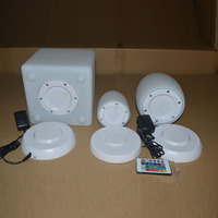 Lampe LED à effet lumineux avec télécommande, lumière LED RGB changeante, lampe de nuit, ampoule LED