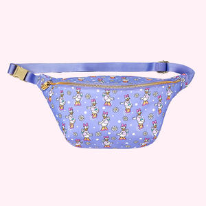 Custom <b>Nylon</b> Fanny Pack with Cartoon Printing Jumbo Crossbody Zipper Waterproof Belt Waist Pack for Women Kids Sports Travel - Product Image 5