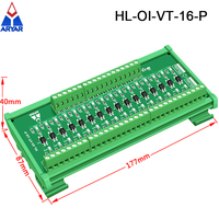 1.8V 3.3V 5V 12V 24V 16 canaux optocoupleur carte d'isolation niveau tension carte de Conversion PLC Signal IO Module