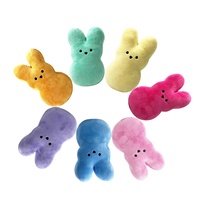 Poupée vierge par sublimation 15cm lapin de Pâques en peluche doux Mini lapin et chien décoratifs mignons lapin de Pâques décor animal poupée Peeps