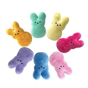 Süblimasyon boş bebek 15cm paskalya tavşanı peluş oyuncak yumuşak Mini dekoratif tavşan ve köpek sevimli paskalya tavşanı dekor hayvan bebek Peeps - Product Image 2