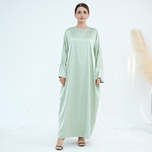 2025 islamique <span class=keywords><strong>turquie</strong></span> Ramadan EID robes modestes grande taille femmes robes vêtements islamiques caftan Abaya robe avec des perles pleines - Product Image 2